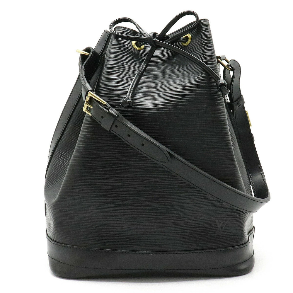 Louis Vuitton Epi Noe Shoulder Bag Hobo Semi Shoulder Leather Noir Black